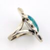 Mexican Sterling Silver North-South Turquoise Ring