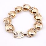 Napier Vermeil Sterling Tulip Link Bracelet