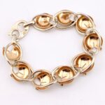 Napier Vermeil Sterling Tulip Link Bracelet