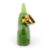 Vintage Nephrite Jade Elephant Pendant – Trunk Up Good Luck Charm