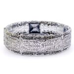 Ostby & Barton Edwardian Filigree Clamper Bracelet