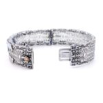 Ostby & Barton Edwardian Filigree Clamper Bracelet