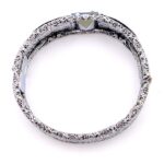 Ostby & Barton Edwardian Filigree Clamper Bracelet