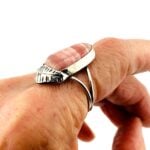 Pink Rhodochrosite Southwest Sterling Silver Ring