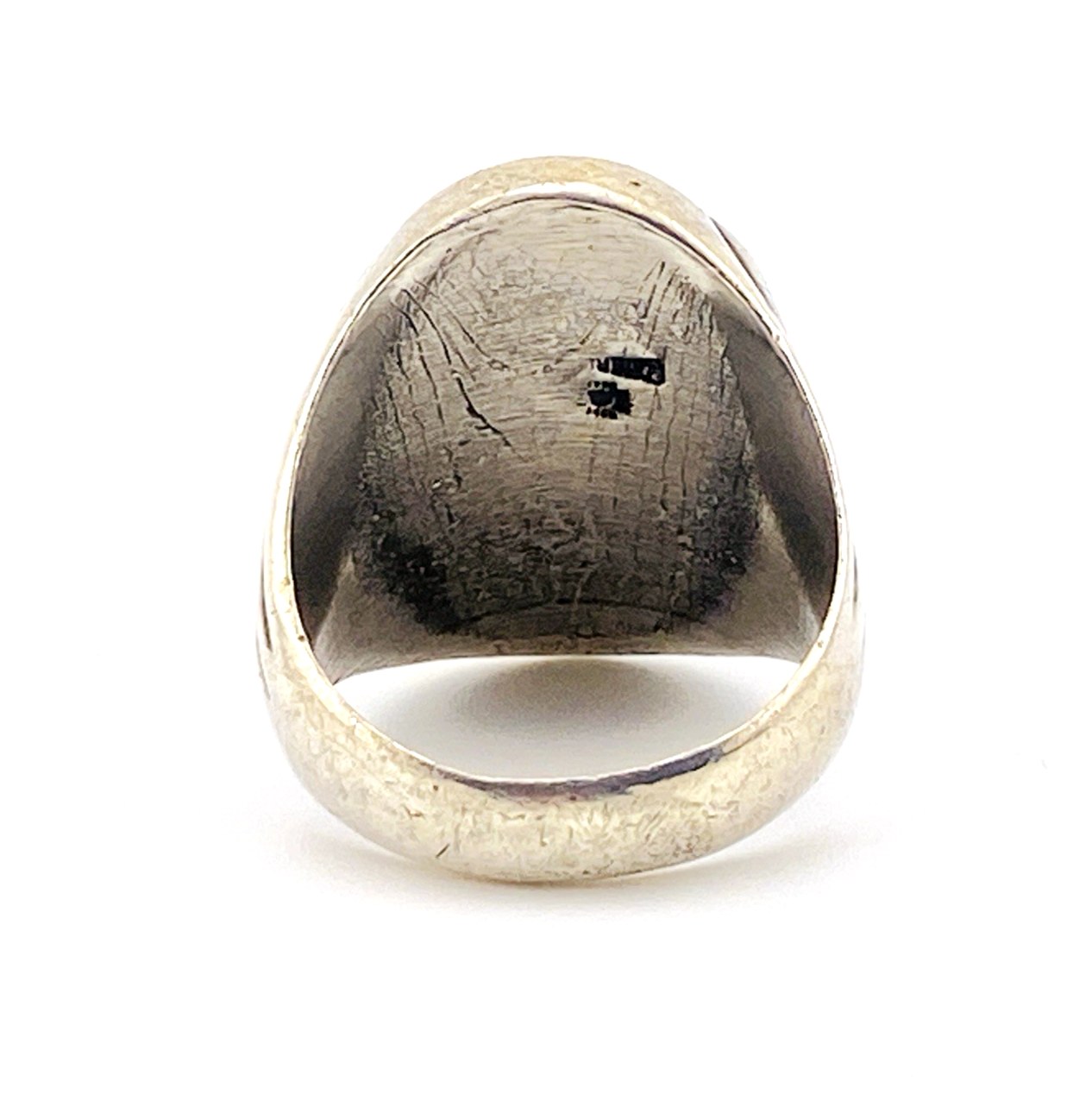 Sand-Cast Sterling Silver Spiderweb Turquoise Ring – Bell Trading Post – Size 11.75