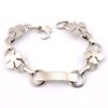 Sterling Silver Shamrock ID Bracelet – Handwrought LaMode Vintage