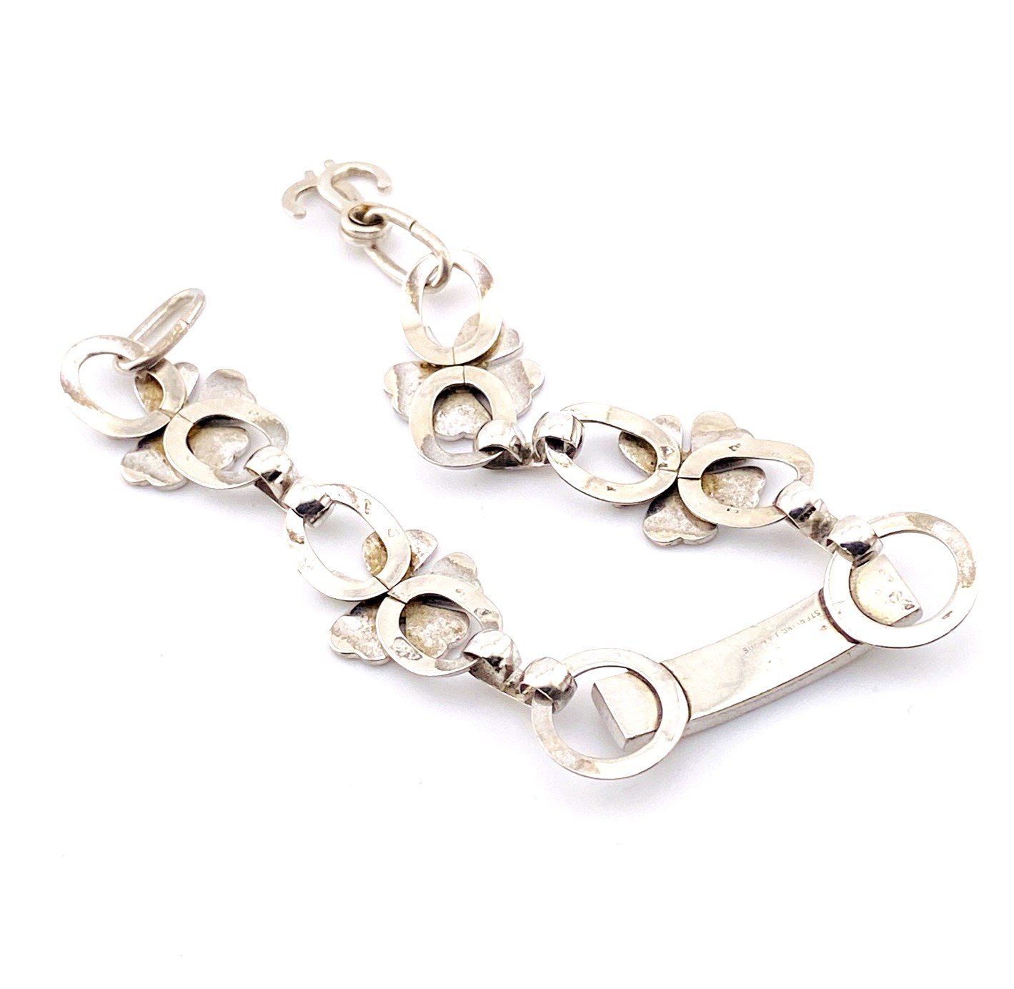 Sterling Silver Shamrock ID Bracelet – Handwrought LaMode Vintage