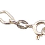 Vintage 6.5 Inch Heart Link Sterling Silver Bracelet