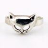 Peter Stone Sterling Silver Cat Mask Ring