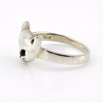 Peter Stone Sterling Silver Cat Mask Ring