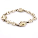 Vintage Silver Plated Horse and Bit Chain Bracelet – 6.75 Inches Long