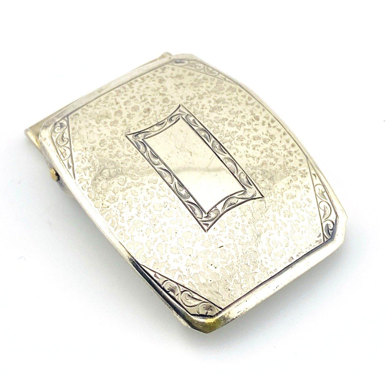 Art Deco Sterling Silver Belt Buckle