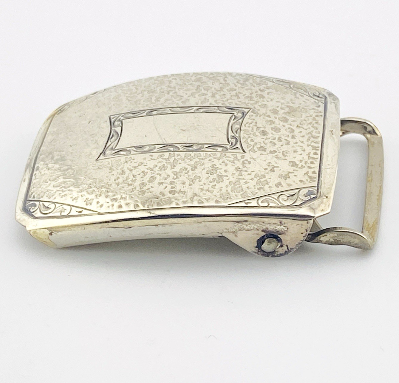 Art Deco Sterling Silver Belt Buckle