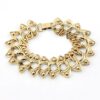 Binder Brothers Unusual Wide Gold Filled Bracelet - Custom Links - Signed - 7 In