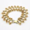 Binder Brothers Unusual Wide Gold Filled Bracelet - Custom Links - Signed - 7 In