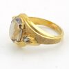 Gold Filled Solitaire with Accents Ring