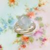 Gray Moonstone Sterling Silver Ring by McGrath Hamin