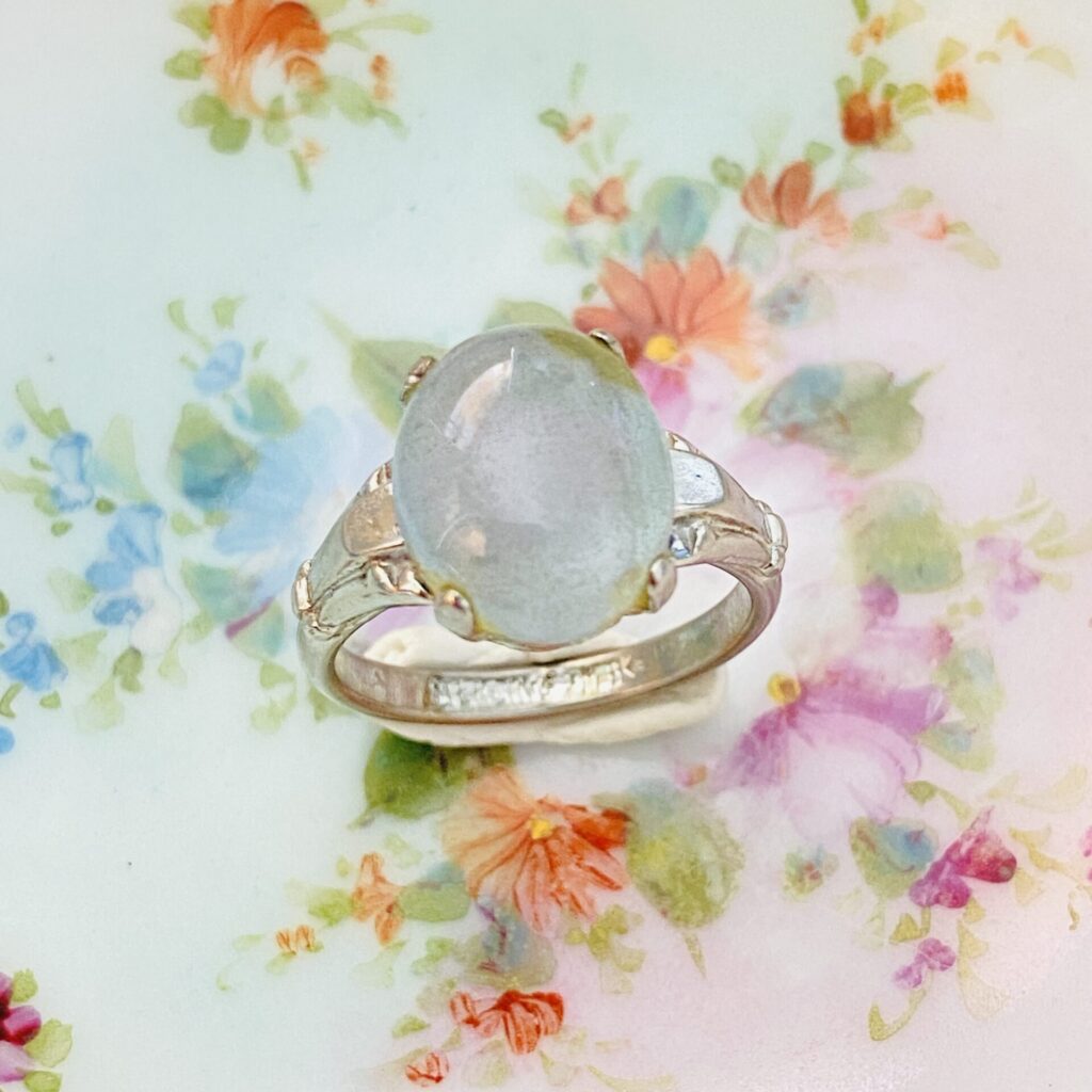 Gray Moonstone Sterling Silver Ring by McGrath Hamin