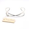 Mia Fiore Sterling Silver Minimalist Cuff Bracelet from Italy, New