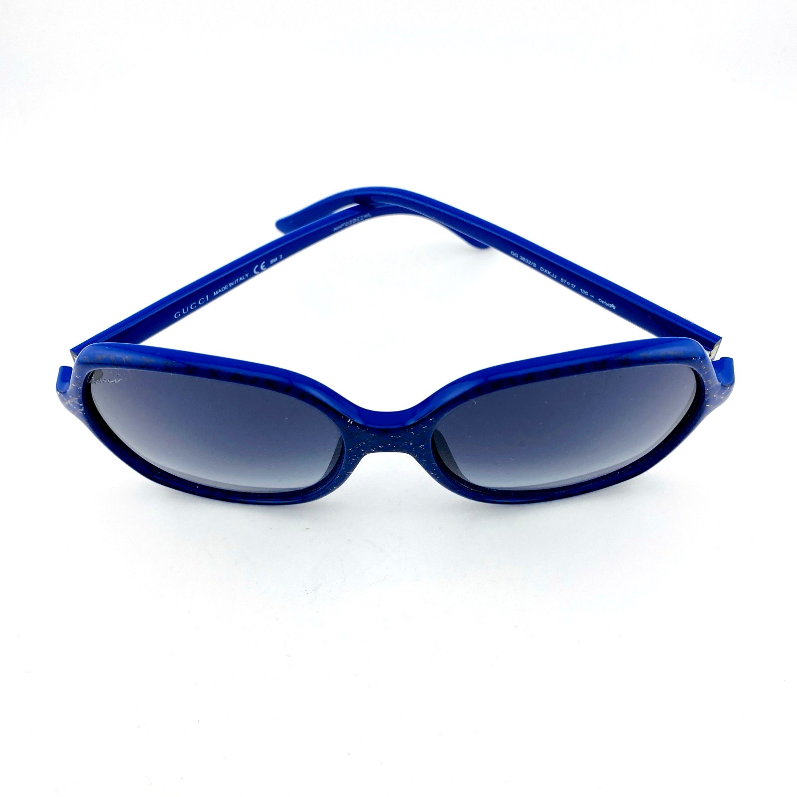 Gucci 3632/S Women's Square Sunglasses Blue Sparkle 57mm