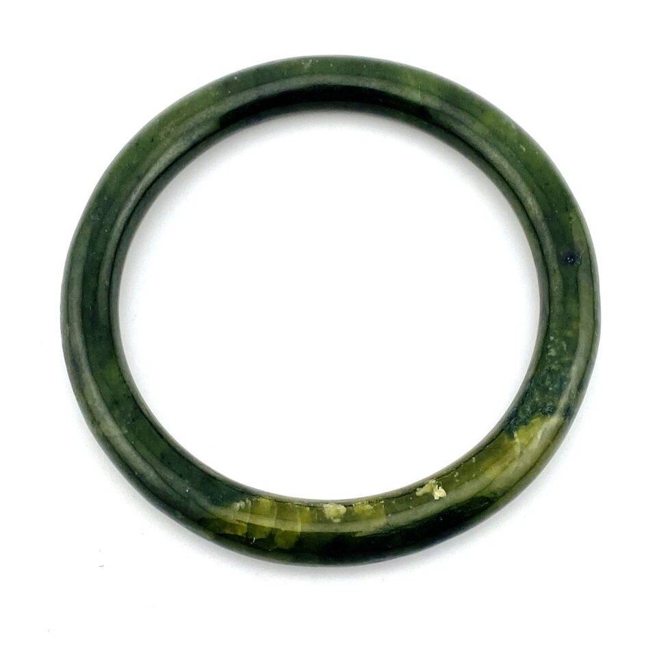 Vintage Nephrite Jade Bangle Bracelet