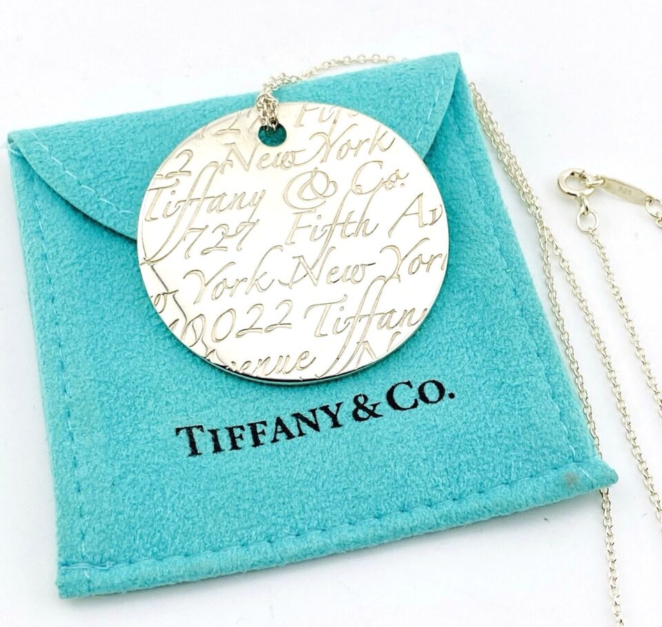Tiffany & Co Large Notes Round Pendant Necklace