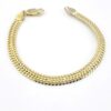 Vintage Italian Vermeil Woven Link Bracelet