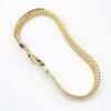 Vintage Italian Vermeil Woven Link Bracelet