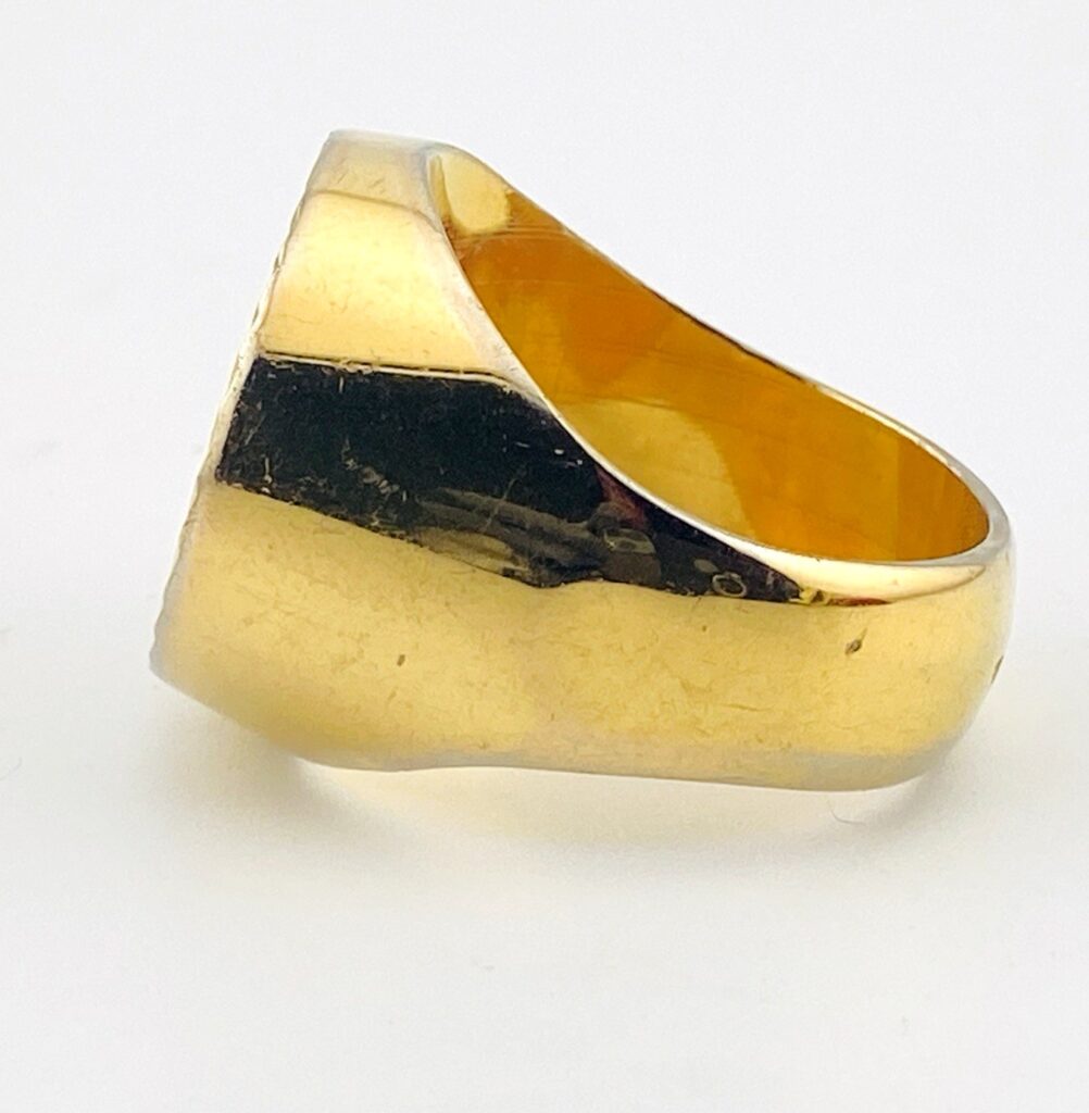 Vintage Men’s Queen Victoria Coin Signet Ring