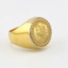 Vintage Men’s Queen Victoria Coin Signet Ring