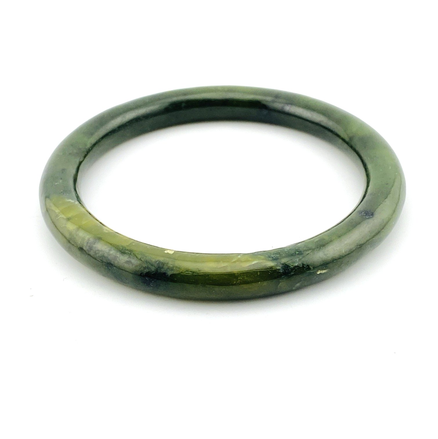 Vintage Nephrite Jade Bangle Bracelet
