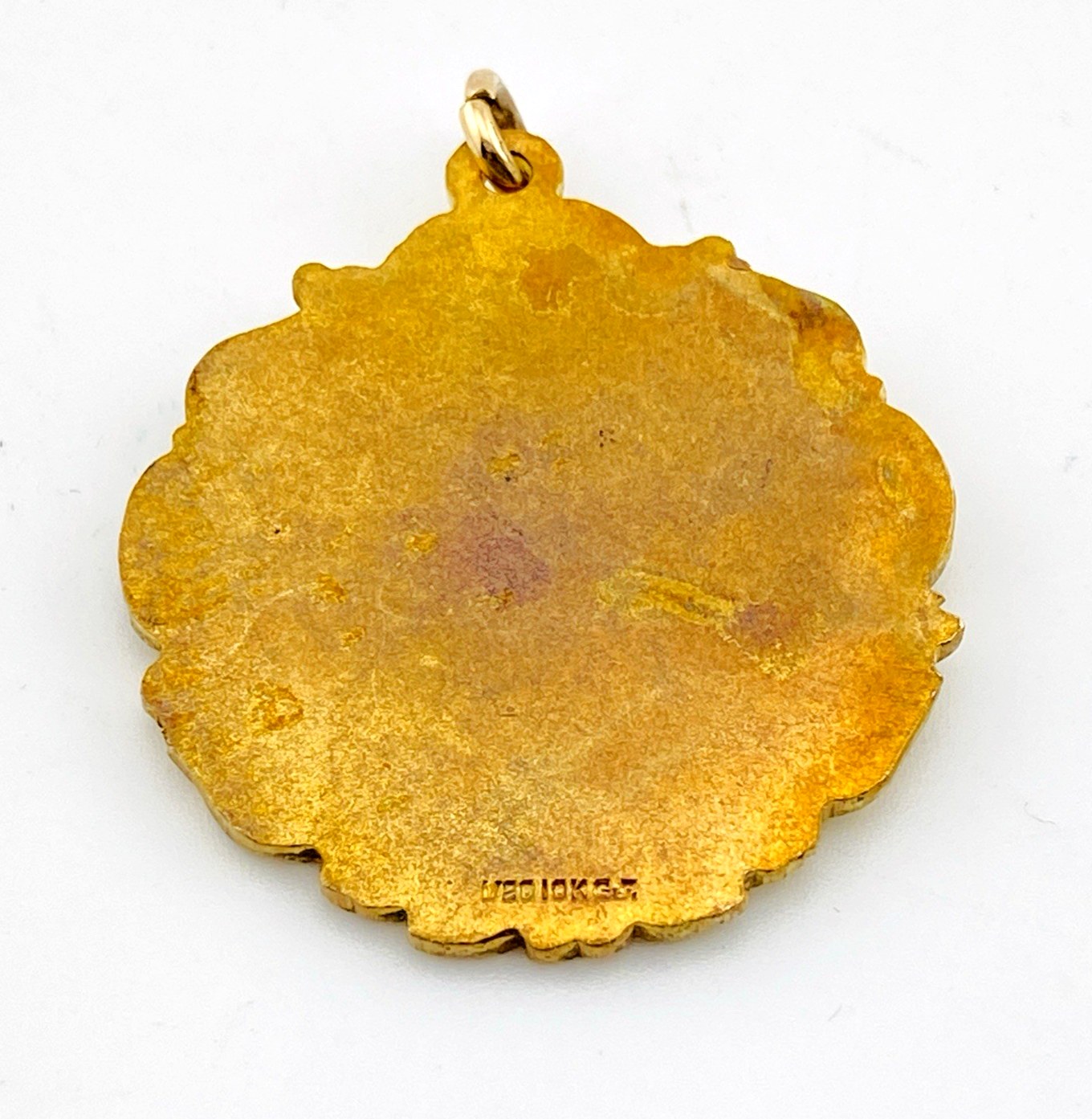 Antique Gold Filled Friendship Medal Watch Fob Pendant – Brotherhood Handshake – 1920s