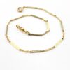 Antique Two-Tone Gold Filled Pocket Watch Chain – B&O – Retro Era – 13.25 Inches