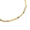 Antique Two-Tone Gold Filled Pocket Watch Chain – B&O – Retro Era – 13.25 Inches