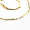 Antique Two-Tone Gold Filled Pocket Watch Chain – B&O – Retro Era – 13.25 Inches