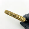 Photo showing the detailed work and expert workmanship on a Lyon Maker cane handle.