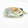 Authentic Chinese Antique Porcelain Shard Pendant in Sterling Silver