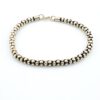 New Old Stock Sterling Silver Lotus Link Bracelet – Hand-Fabricated – 6.5 Inches
