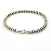 New Old Stock Sterling Silver Lotus Link Bracelet – Hand-Fabricated – 6.5 Inches