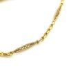 Antique Gold Filled Pocket Watch Chain – Zig-Zag Bar Link – Magnet – 13¼ Inches