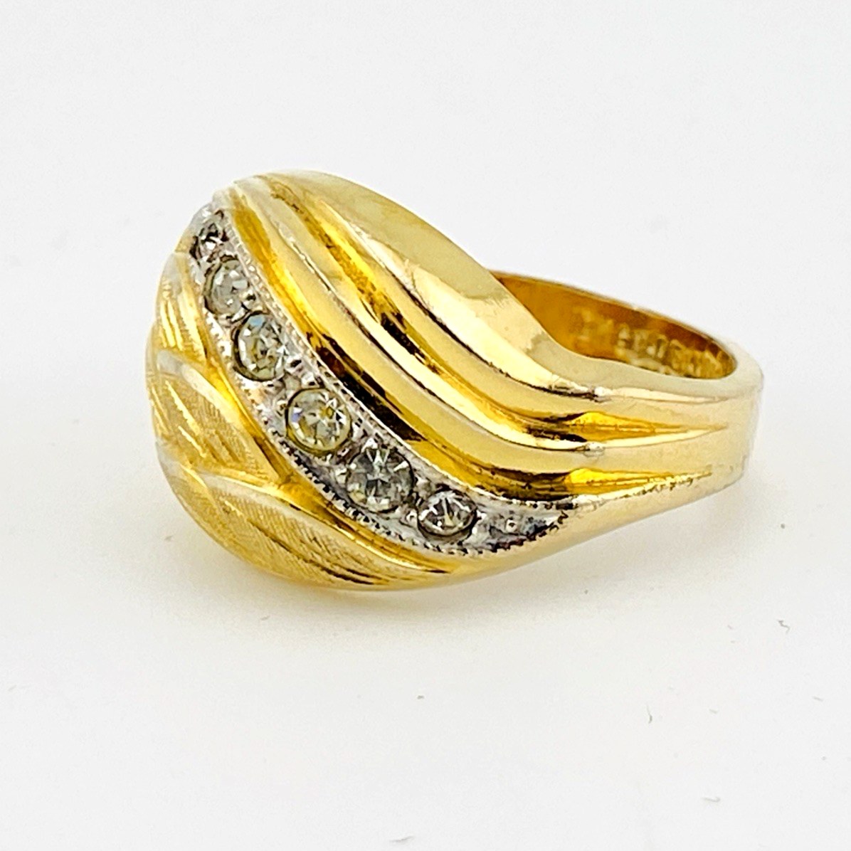 Vintage Barrasso & Blasi Gold Filled Bombe Ring