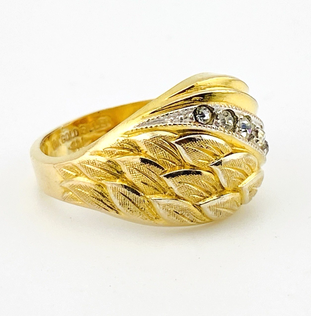 Vintage Barrasso & Blasi Gold Filled Bombe Ring