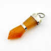 Vintage Brazilian Carnelian Mano Fico Figa Hand Fist Charm Sterling Findings