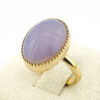 Chalcedony Scarab Ring - Top View