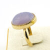 Chalcedony Scarab Ring - Side View