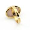 Chalcedony Scarab Ring - view of the shank anbd back of setting.