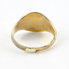 Back of gold filled ring showing wear to shank