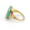 Vintage Gold Filled Ring with Jade Simulant Cabochon – Size 5.5