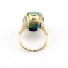 Vintage Gold Filled Ring with Jade Simulant Cabochon – Size 5.5