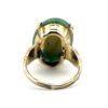 Vintage Gold Filled Ring with Jade Simulant Cabochon – Size 5.5